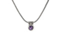 Droplet Necklace- Amethyst