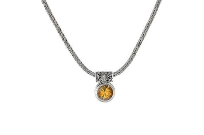 Droplet Necklace- Citrine