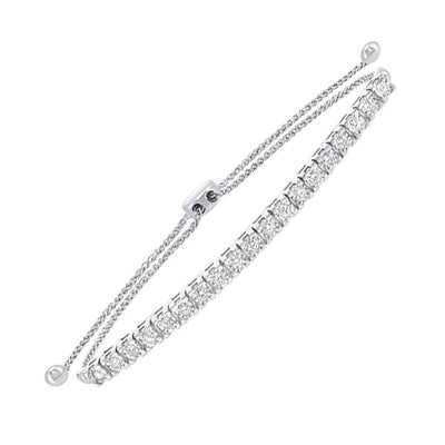 14Kt White Gold Diamond 1/2Ctw Bracelet