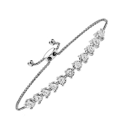 14Kt White Gold Diamond 1/4Ctw Bracelet