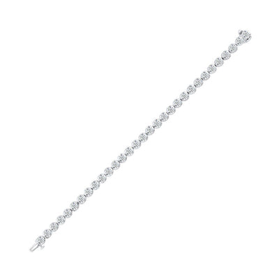 14Kt White Gold Diamond 10Ctw Bracelet