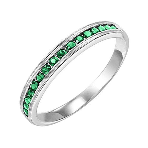 14Kt White Gold Emerald 1/3Ctw Ring