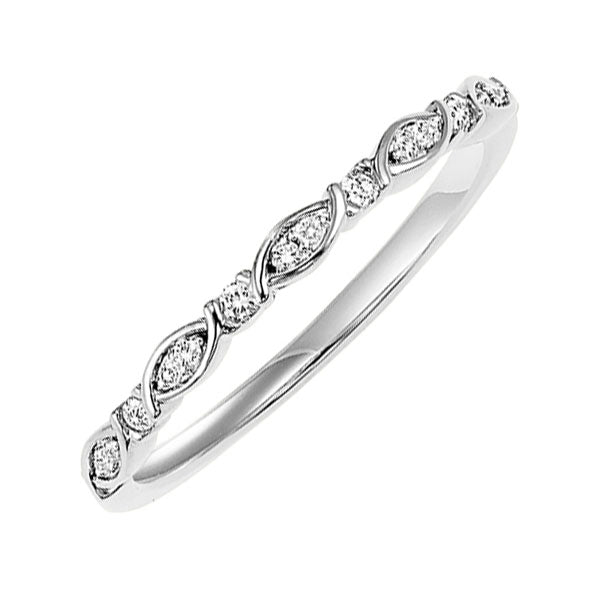 14Kt White Gold Diamond 1/12Ctw Ring