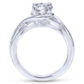 Gabriel & Co. 14k White Gold Contemporary Twisted Engagement Ring