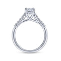 Gabriel & Co. 14k White Gold Contemporary Straight Engagement Ring