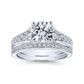 Gabriel & Co. 14k White Gold Contemporary Straight Engagement Ring