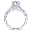 Gabriel & Co. 14k White Gold Contemporary Straight Engagement Ring