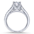 Gabriel & Co. 14k White Gold Contemporary Straight Engagement Ring