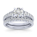 Gabriel & Co. 14k White Gold Entwined Straight Engagement Ring