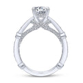 Gabriel & Co. 14k White Gold Entwined Straight Engagement Ring