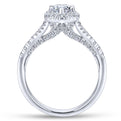 Gabriel & Co. 14k White Gold Entwined Halo Engagement Ring