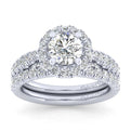 Gabriel & Co. 14k White Gold Entwined Halo Engagement Ring