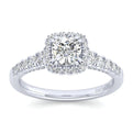 Gabriel & Co. 14k White Gold Entwined Halo Engagement Ring