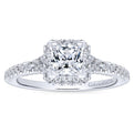 Gabriel & Co. 14k White Gold Entwined Halo Engagement Ring