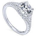 Gabriel & Co. 14k White Gold Entwined Halo Engagement Ring