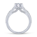 Gabriel & Co. 14k White Gold Entwined Straight Engagement Ring