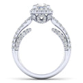 Gabriel & Co. 14k White Gold Infinity Halo Engagement Ring