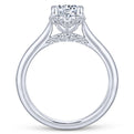 Gabriel & Co. 14k White Gold Contemporary Straight Engagement Ring