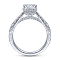 Gabriel & Co. 14k White Gold Infinity Straight Engagement Ring