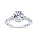 Gabriel & Co. 14k White Gold Infinity Straight Engagement Ring