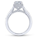 Gabriel & Co. 14k White Gold Infinity Straight Engagement Ring