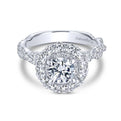 Gabriel & Co. 14k White Gold Embrace Double Halo Engagement Ring