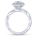 Gabriel & Co. 14k White Gold Embrace Double Halo Engagement Ring