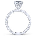 Gabriel & Co. 14k White Gold Contemporary Straight Engagement Ring