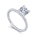 Gabriel & Co. 14k White Gold Hampton Solitaire Engagement Ring