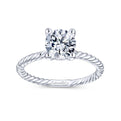 Gabriel & Co. 14k White Gold Hampton Solitaire Engagement Ring