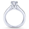 Gabriel & Co. 14k White Gold Contemporary Straight Engagement Ring