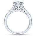 Gabriel & Co. 14k White Gold Contemporary Straight Engagement Ring