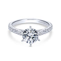 Gabriel & Co. 14k White Gold Contemporary Straight Engagement Ring