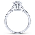 Gabriel & Co. 14k White Gold Contemporary Straight Engagement Ring