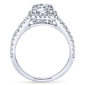 Gabriel & Co. 14k White Gold Contemporary Halo Engagement Ring