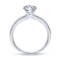 Gabriel & Co. 14k White Gold Contemporary Straight Engagement Ring