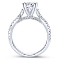 Gabriel & Co. 14k White Gold Contemporary Twisted Engagement Ring