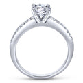 Gabriel & Co. 14k White Gold Contemporary Straight Engagement Ring