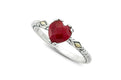 Glow Heart Ring- Ruby