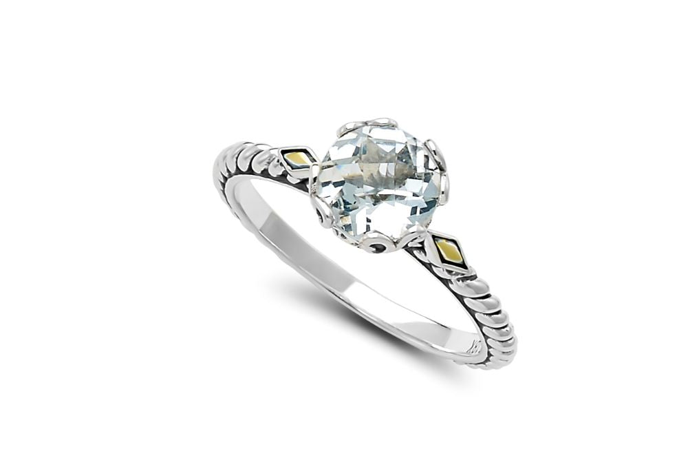 Glow Ring- White Topaz