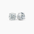 Round Cut Natural Diamond Stud Earrings 0.75 Ct