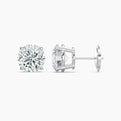 Round Cut Natural Diamond Stud Earrings 0.75 Ct