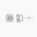 Round Cut Lab Grown Diamond Stud Earrings 0.5 Ct