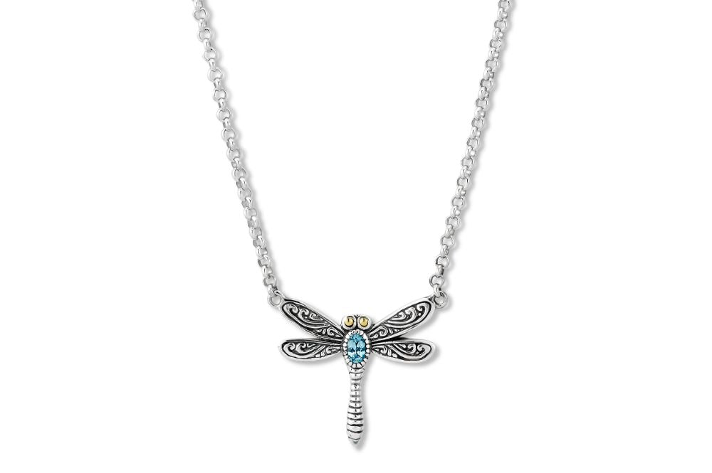 Klabat Necklace- Blue Topaz