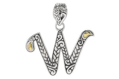 Letter W Pendant