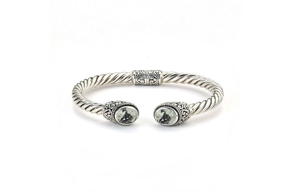 Paris Bangle- Green Amethyst