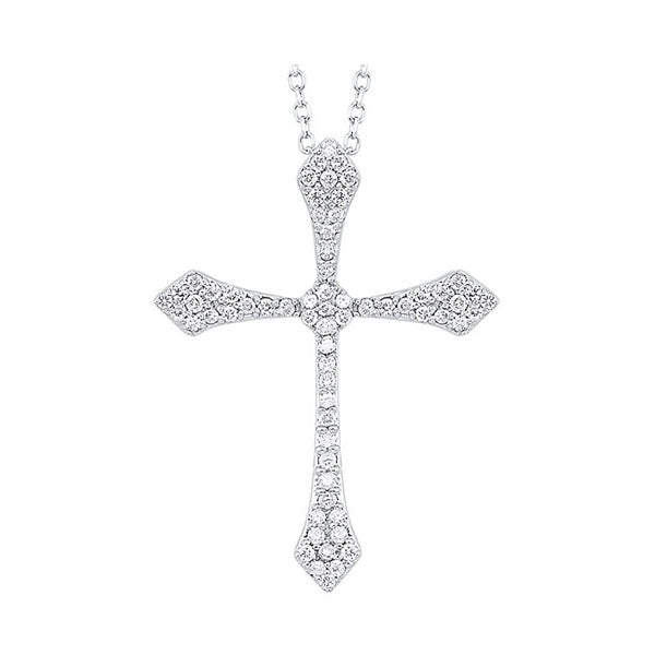 14Kt White Gold Diamond 1/7Ctw Pendant