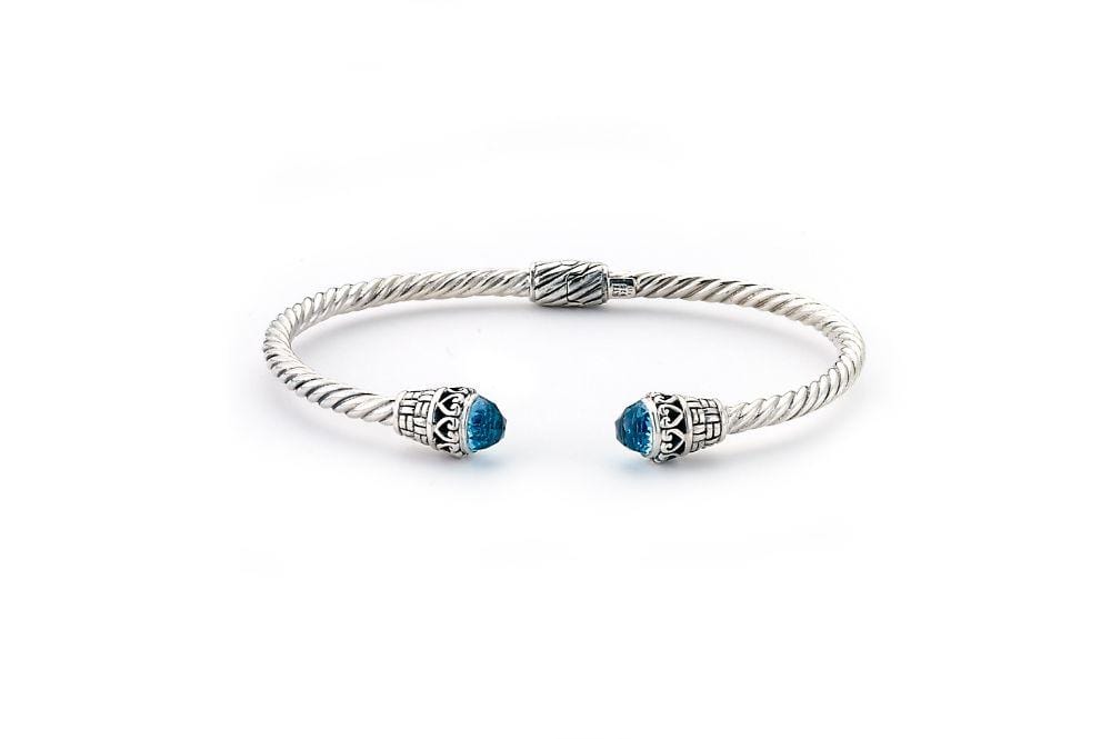 Pura Bangle- Blue Topaz