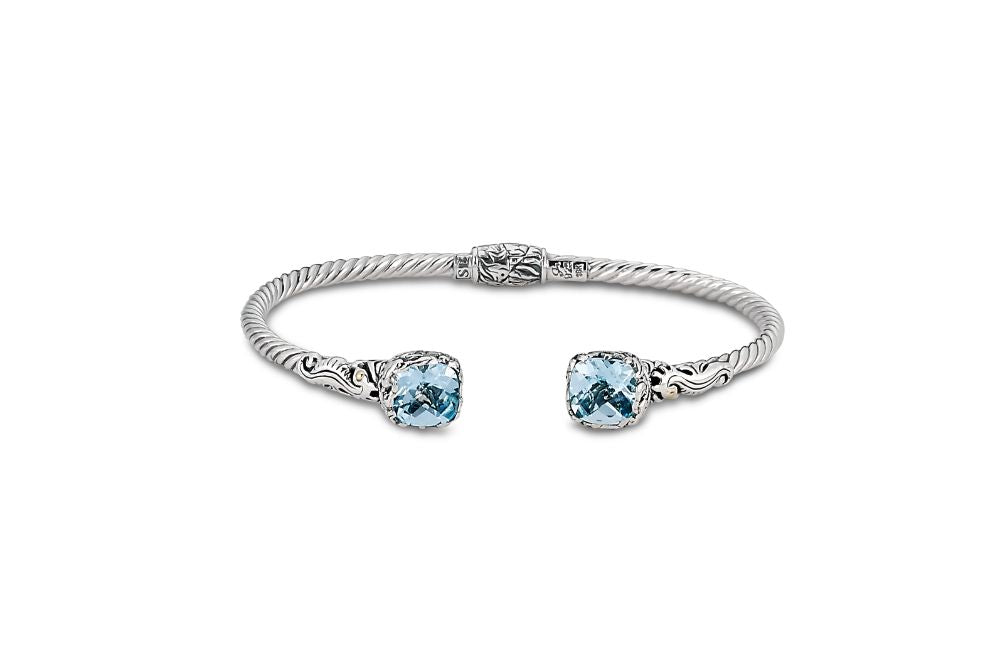 Putris Bangle- Blue Topaz