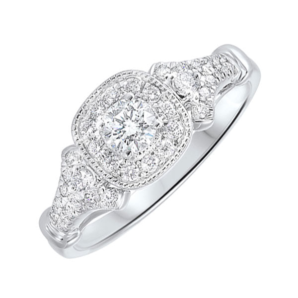 14Kt White Gold Diamond 5/8Ctw Ring